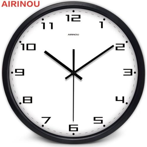 Airinou Classical Brief Number Living Room Office Coffee Shop Quality Wall clock, Watch 10, 12, 14inch 3color