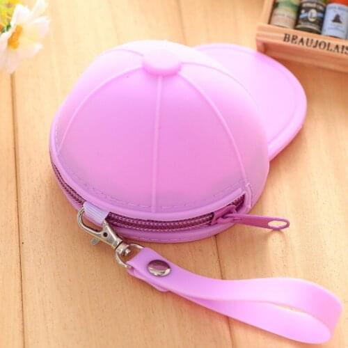 Silica gel hat coin purse candy color small bags