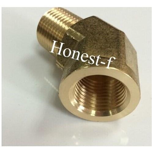Brass BSP Pipe 45 Deg 3/8" BSPP Street Elbow Forged Fitting Fuel Air Boat