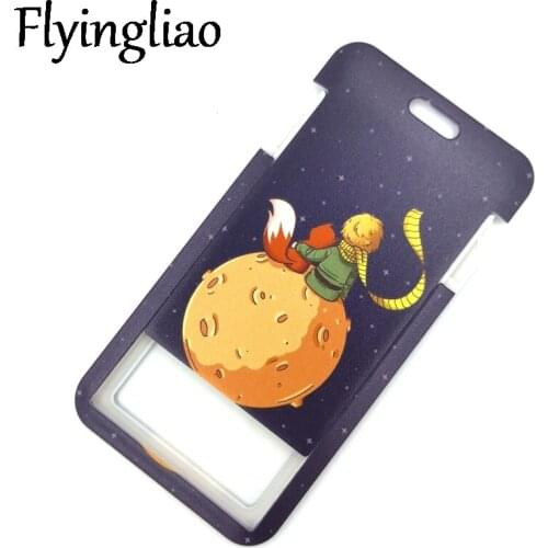 Little Prince Cartoon ID Card Students Work Name card Holder Pass Gym Badge Kids Holder Jewelry Accessories Decorations Gifts