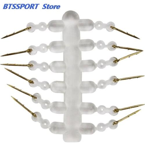 Metal Bait Spike Carp Fishing Hook Bait Sting Pin with Clear Rubber Corn Ronnie Hair Rig Carp Feeder Tackle Gmarty 12PCS