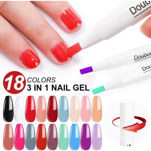 1Pcs Neon Gel Polish Pen Varnish UV Nail Semi-permanent Base Coat Primer Nail Art Extension UV LED Gel Nail Set for Manicure