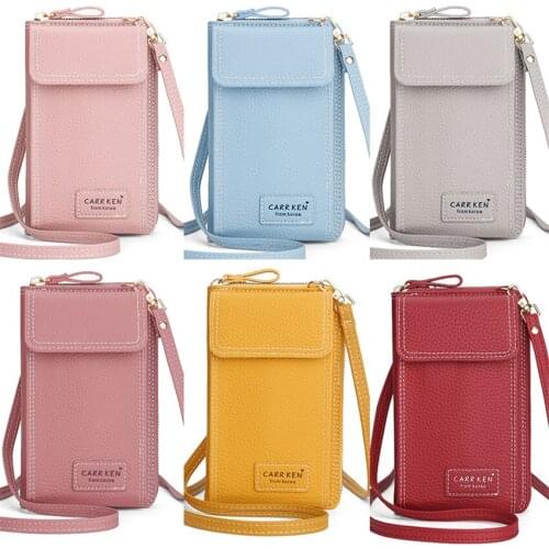 New Crossbody Bags PU Leather Ladies Handbag Phone Bag Luxury Brand Fashion Womens Shoulder Messenger Bag Coin Purse Card Holder