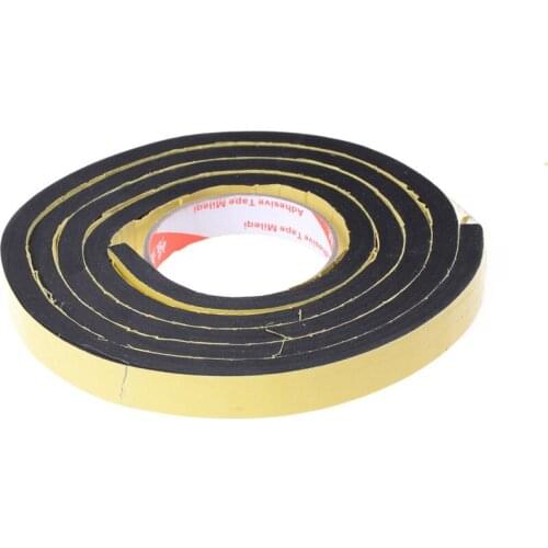 Window Door Foam Self Adhesive Draught Excluder Strip Sealing Tape Tape Rubber Weather Strip 10mm Thickness 2 Meter 10 ,5,20mm
