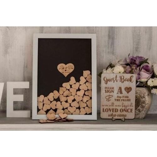 Personalized names date wood Wedding Guest Book Alternative, Drop Box Guest Book Guestbook Frames, Guestbook Drop Top