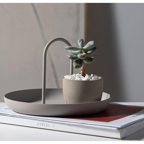 Nordic Style ABS Metal Jewelry Tray Portable Make Up Box Storage Organizer Home Decoration Accessories For Necklace Cosmetic