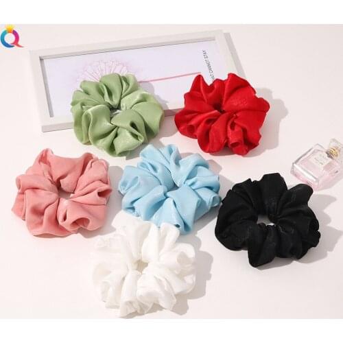 New arrival Max size hair scrunchies girls big Mercerized velvet hair Tie Accessories Ponytail Holder