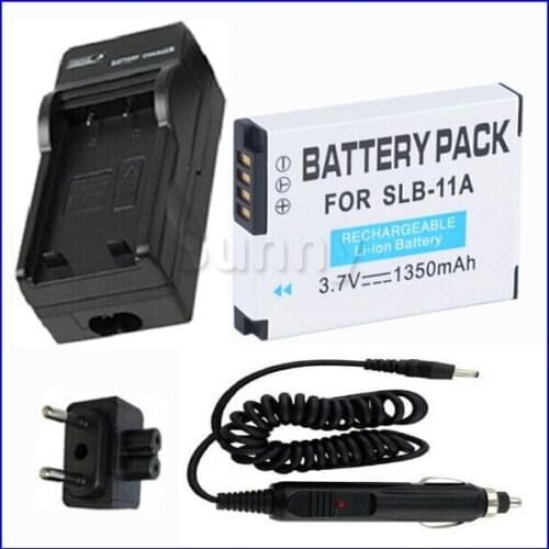 SLB-11A Battery+Charger for SAMSUNG CL80,EX1,HZ25W,HZ30W,HZ35W,HZ50W,TL240,TL-240,TL320,TL350,TL-350,TL500,TL-500 Digital Camera