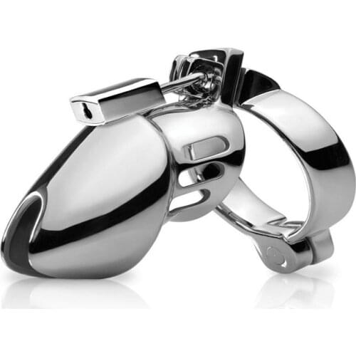 Steel Male Chastity Device With Padlock CB6000S Short Penis Cock Cage Penis Sleeve Adult Game Sex Toys For Men