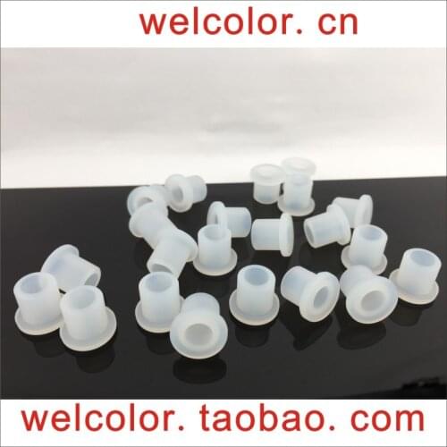 T type silicone rubber Hollow plug single hole Motor Torque Bung OD 13/32" 10.5 10.5mm 10.5 mm ID 9/32 " 7MM 7.0 7 mm hole