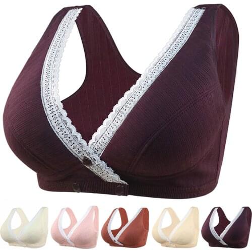 Womens Adjustable Sports Front Closure Bras For Women Underwear Sexy Bralette Push Up Brassiere Wireless Bra Breathable