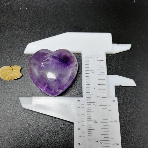 1-2 pcs 30mm healing crystal set natural dream amethyst heart stone romantic gift for women