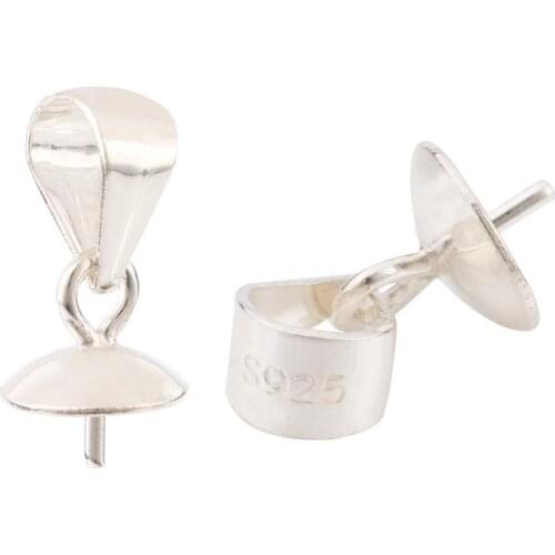 XINYAO 10pcs/lot S925 Earring Hooks Pendant 3/4/5/6mmFor DIY Earring Jewelry Making Findings Components Accessories