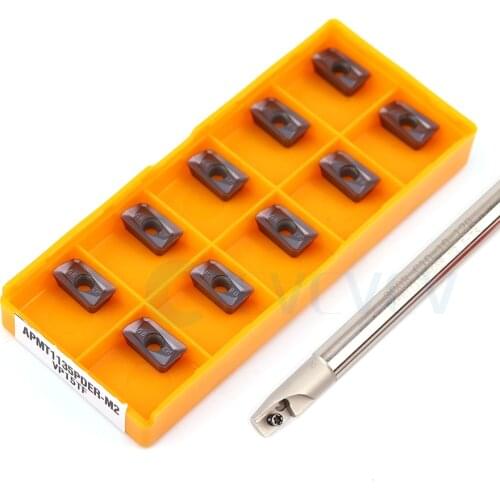 120-250mm BAP300R CNC Lathe Milling Tool Holder BAP 300R 1T 2T 3T +10pc APMT1135 Coating High Quality Machine Tool Carbide Blade