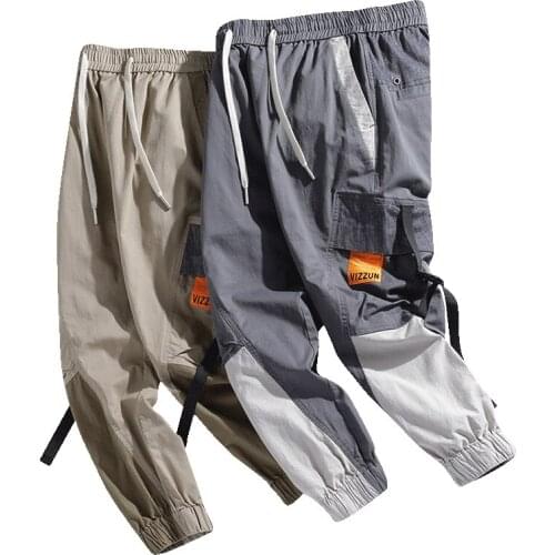2020 Mens Streetwear 100%Cotton Multi Color Multi Pocket Design Comfortable Low Moq Trousers Cargo Pants for Man