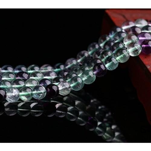 6-14mm Natural Round Colourful Multicolor Fluorite Beads for Jewelry Making Beads Necklace DIY Beads Bracelet For Women Gift