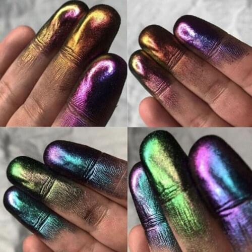 6 Colors Allochroic Pigment Power for Resin Mold Nail Art Painting Handcraft DIY Resin Mold Art Equipment