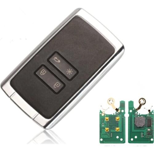 Car Alarm 4 Button Smart Remote Key 434mhz Hitag AES 4A Chip For Renault Megane 4 Keyless Go / Entry Car Key