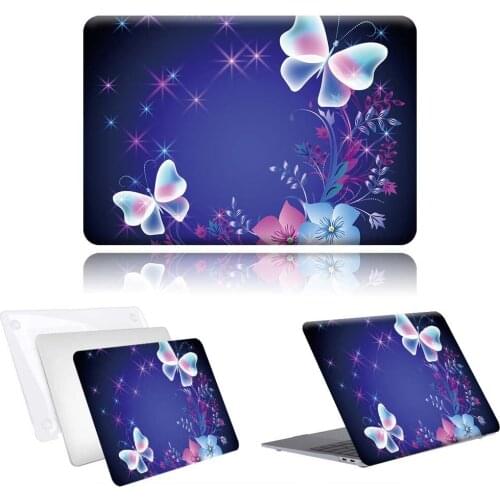 For Apple Macbook 12/Pro 13 A2251 A2289/Pro 13 A2338 Glow Butterfly Fasion PC Laptop Case For Fund Air 13 A2337/Pro 15 16/Air 11
