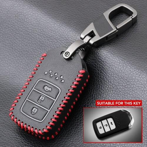 Key-Shape 3 Button Car Key Case Cover for Honda Accord 9 Crider City 2015 2016 HRV CRV Vezel Spirior Odyssey Civic Fit Jade