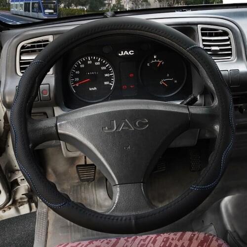 PU Leather Steering Wheel Covers for Car Bus Truck 36cm 38cm 40cm 42cm 45cm 47cm 50cm Diameter Auto Steering-wheel cover