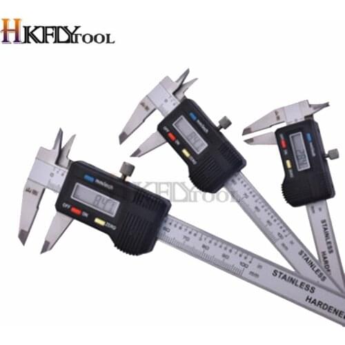 Stainless Steel Digital Caliper mini Pocket 50mm 70mm 100mm Thickness Gauge Electronic Vernier Caliper Slider Caliper Gem Tool