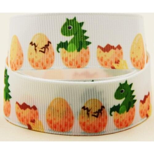 22mm 25mm 38mm 75mm Dinosaurs cartoon printed Grosgrain Ribbon party decoration 10 Yards X-04405