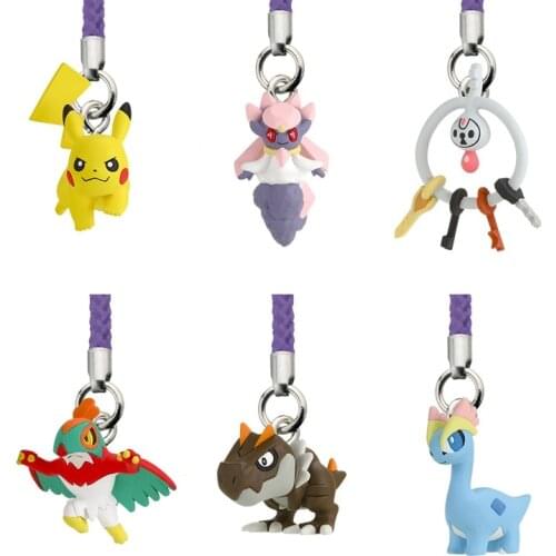 TAKARA TOMY Pokemon Anime Figures Pendant Pikachu Diancie Klefki Hawlucha Tyrunt Amaura Action Figure Collect Model Toys