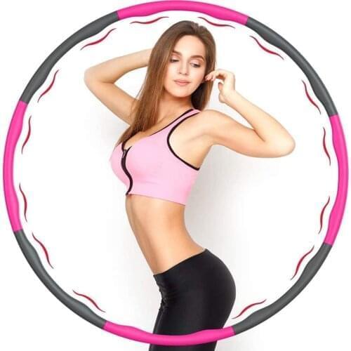 Fitness massage hoop removable 8 section foam hoop home workout slimming hoop bodybuilding convenient fitness equipmen