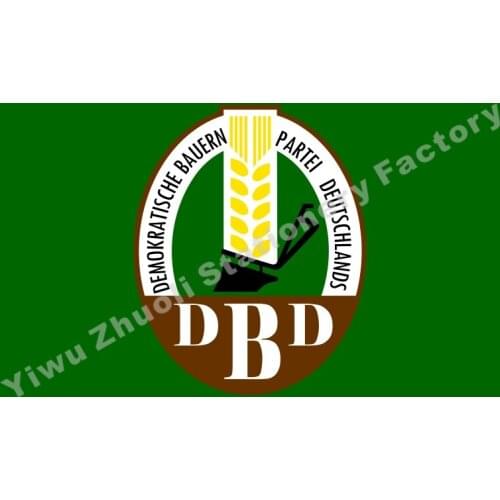 Germany Demokratische Bauernpartei Deutschlands Flag 150X90cm (3x5FT) 120g 100D High Quality Banner Free Shipping
