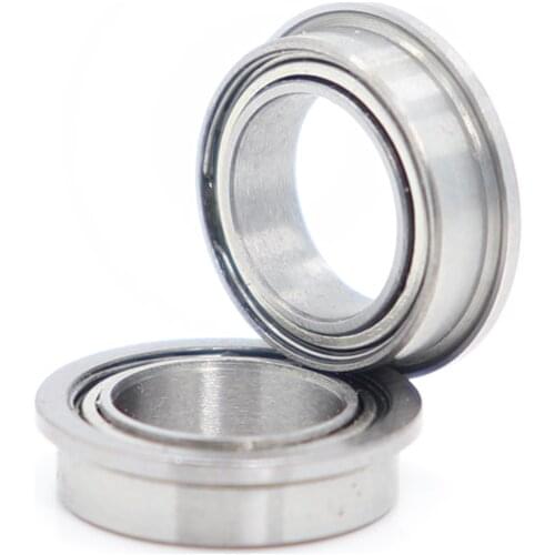 MF128ZZ Flange Bearing 8x12x3.5 mm 10PC Double Shielded Miniature Flanged MF128 Z ZZ Ball Bearings MF128-2Z MF128Z