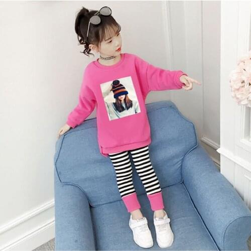 Girls Clothing Sets Spring Autumn Cotton Clothes Suit For Girl Shirt+Pants Kids Clothes Suit 3 4 6 8 10 11 Years Tracksuit Set