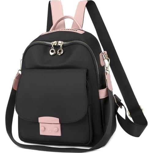 Fashion Women Backpack Oxford Casual Ladies Travel Backpacks Female Schoolbag College Students School Bags For Girls 2021