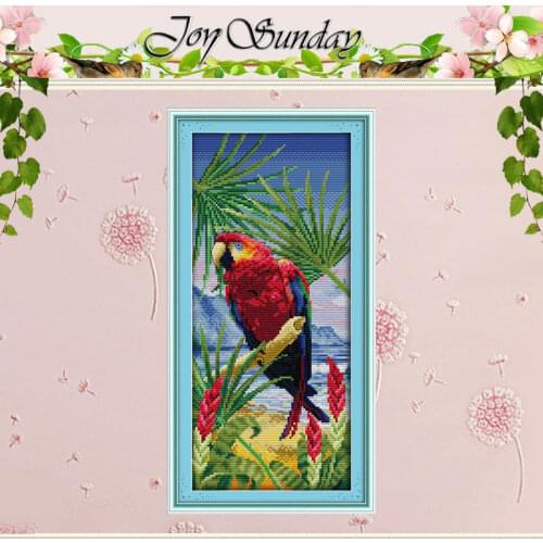 Parrot (3) Patterns Counted Cross Stitch 11CT 14CT Cross Stitch Set Wholesale Animals Cross-stitch Kits Embroidery Needlework