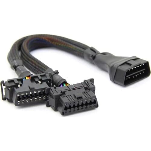 OBD Full 16 Pin Extension Cable For ELM327 obd obd2 Diagnostic Cable tool OBD2 16Pin Male To 16Pin Female OBD Connector Cable