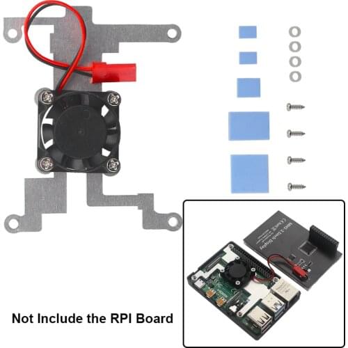 Cooling Fan for Raspberry Pi 4 / Fan with Holder for 3.5 inch Touch Screen / Split / Integrated Fans for Raspberry Pi 4B/3B+/3B