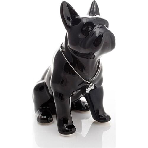 Ceramic French Bulldog Dog Statue Home Decoration Accessories Crafts Objects Ornament Porcelain Animal Figurine R4197