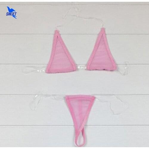 Extreme Sexy Triangle G String Bikini Set Brazilian Mini Micro Swimwear Beachwear Women Sunbathnig Bathing Suit Thongs Swimsuit