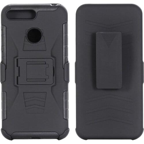 Heavy Duty Shockproof Belt Clip Armor Case For Huawei Y9 Y7 Y6 Y5 Y3 2018 Holster Cover