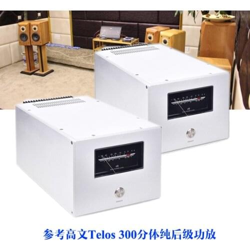 Goldmund-Telos.300 line split dual mono pure power amplifier 400W+400W 2PC