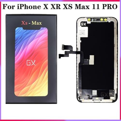 GX Hard OLED For iPhone X LCD Screen AMOLED Digitizer Assembly Replacement GX Soft For iPhone XS Display MAX 11 PRO OLED