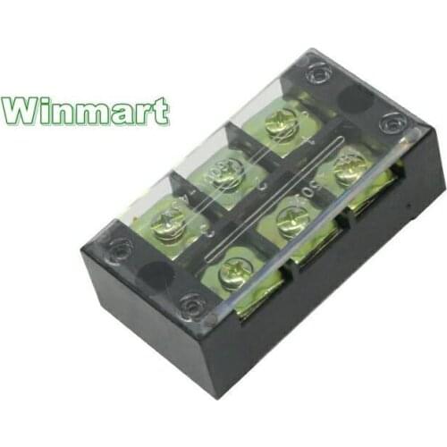 1 piece ABS shell Iron nickel plated conductor 45A 600V Fixed Terminal Blocks TB series 3-12 positions