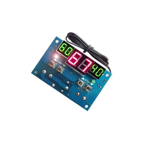 1pcs DC12V thermostat Intelligent digital thermostat temperature controller With NTC sensor W1401 led display