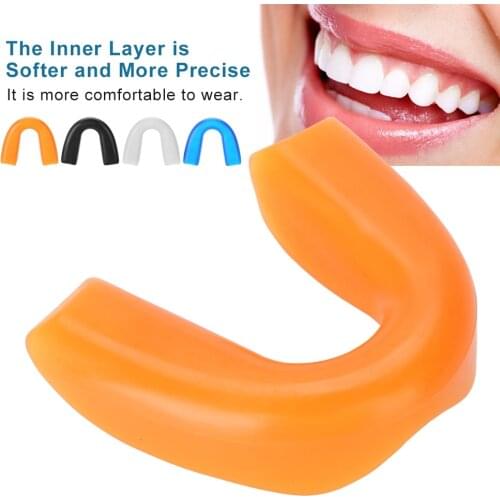 1 Pcs Fashion Sport Adult Teeth Whitening Mouth Guard Gum Shield EVA Teeth Protector For Exercise Karate Boxing Protection Tool