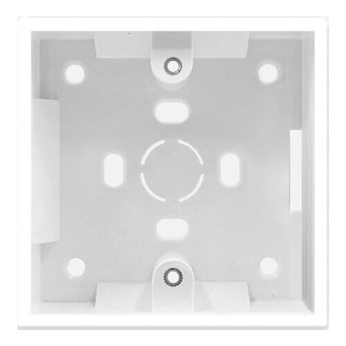 2pcs 86 type Switch box Outfit switch Socket Bottom box currency white Arrangement wires Outer wall box Junction household