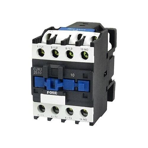 380V Coil Motor Controler AC Contactor 3 Pole 3P NO 660V 18A CJX2-2510