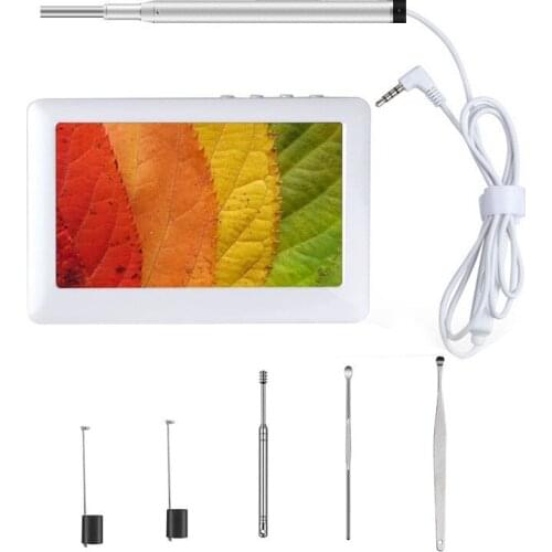 4.3inch 3.9mm LCD Display Handheld HD Earscope Cleaner Earpick Endoscope Visual Inspection Otoscope Ear Wax Removal Camera