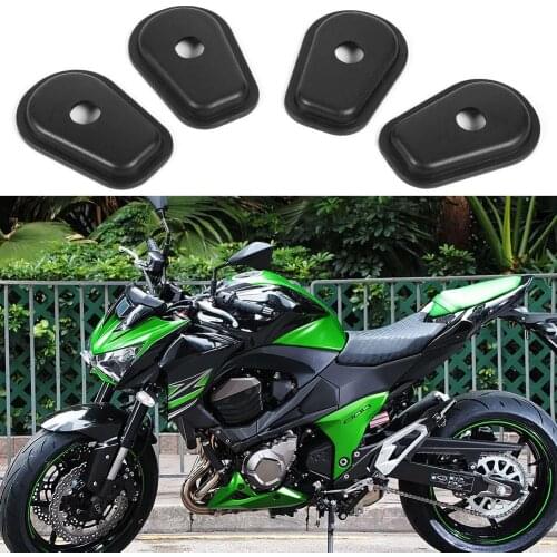 4pcs Motorcycle Front Rear Turn Signal Indicator Adapter Spacers for Kawasaki Z250 2013-2018 Z300 2015-2018 Z750 2007-2013