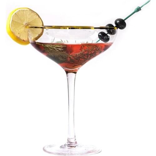 400ml Nordic style tall glass glass transparent creative cocktail shaker glass used in KTV bars and bars