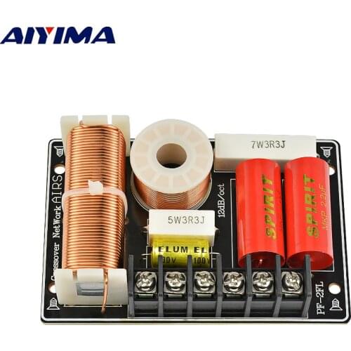 AIYIMA Active Speakers Frequency Divider Filter Tweeter Subwoofer 200W 2Way Crossover Audio Board For Speaker Parts Sound System